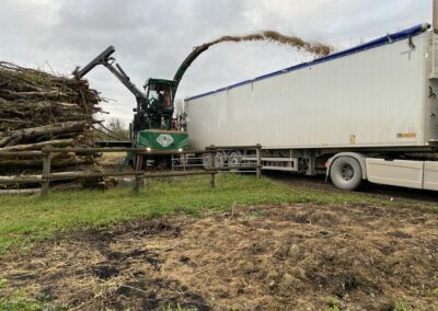 broyage de bois à Auxonne